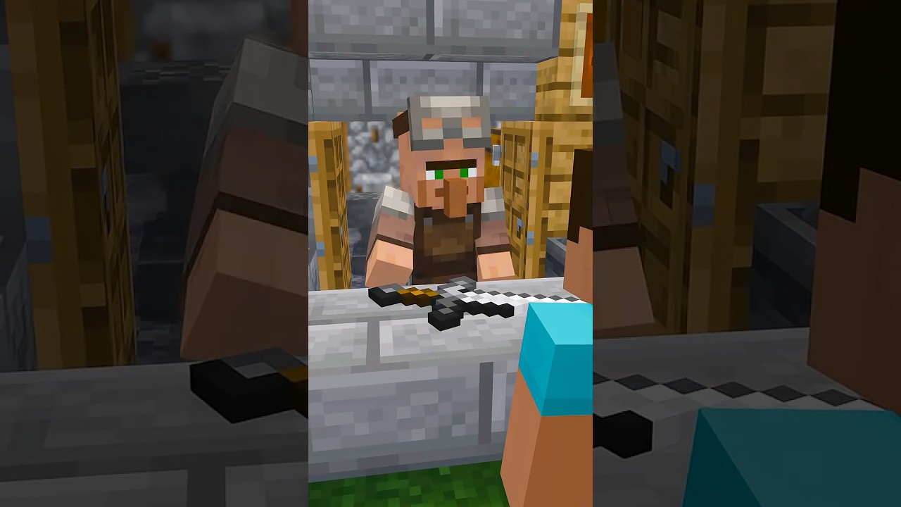 The Villager Repairman #minecraft