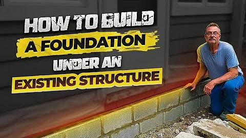 How To Build A Foundation Under An Existing Structure!
