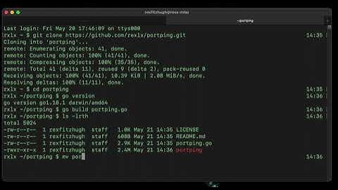 installing portping macOS