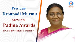 President Droupadi Murmu presents Padma Awards at Civil Investiture Ceremony-I at Rashtrapati Bhavan