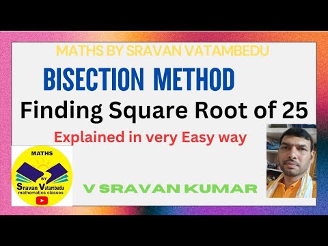 Bisection method finding square root @math - YouTube