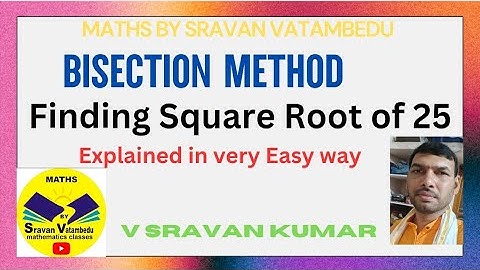 Bisection method finding square root @math