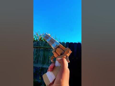 Reloading cardboard Colt python - YouTube