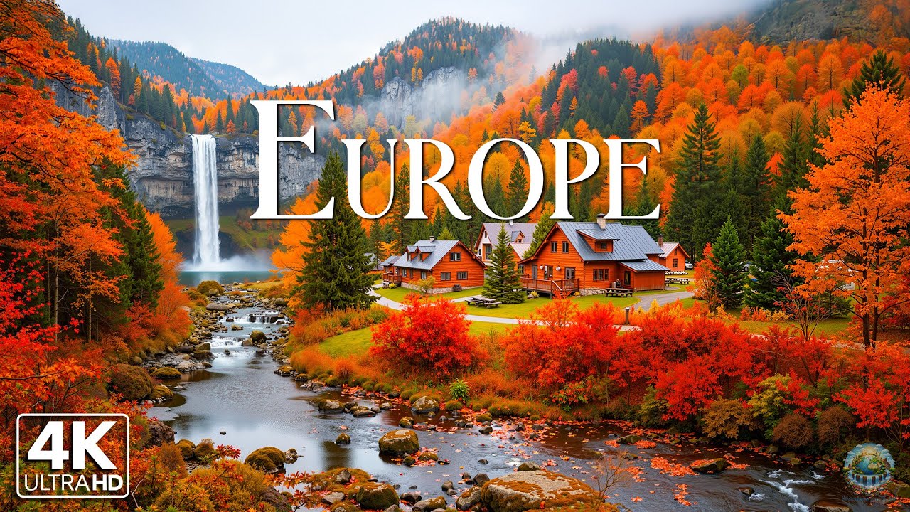 🍂 November in Europe 4K – The Last Colors of Fall | Peaceful Relaxing Nature Film