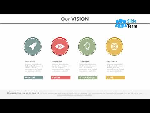 Four Staged Business Vision And Mission Analysis Powerpoint Slides