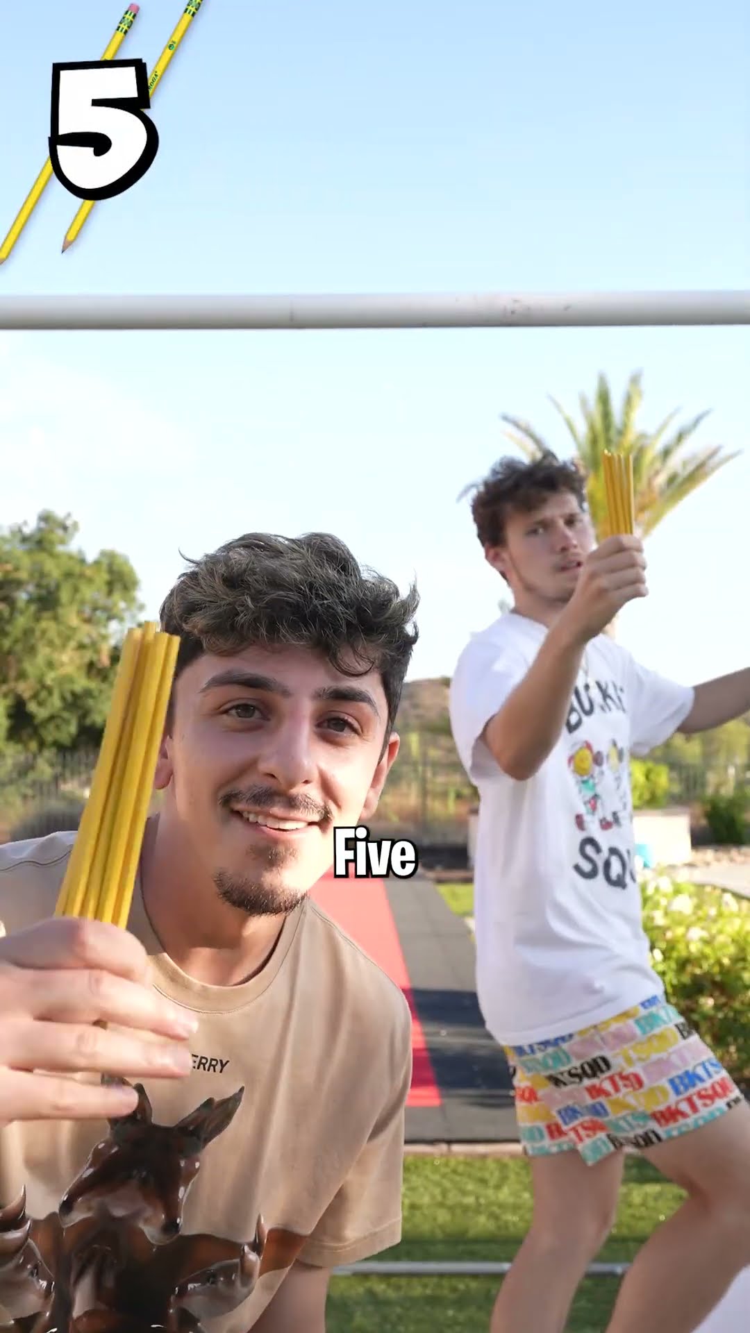 How many pencils can hold me up?