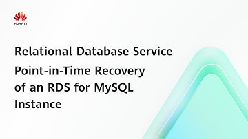 Relational Database Service (RDS): Point-in-Time Recovery of an RDS for MySQL Instance