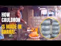 How aluminum pot is made in ghana traditional way of making it shocking