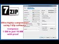 Download Lagu Compress 1GB file to 10 MB using 7 zip with recommended settings - highly compression with proof
