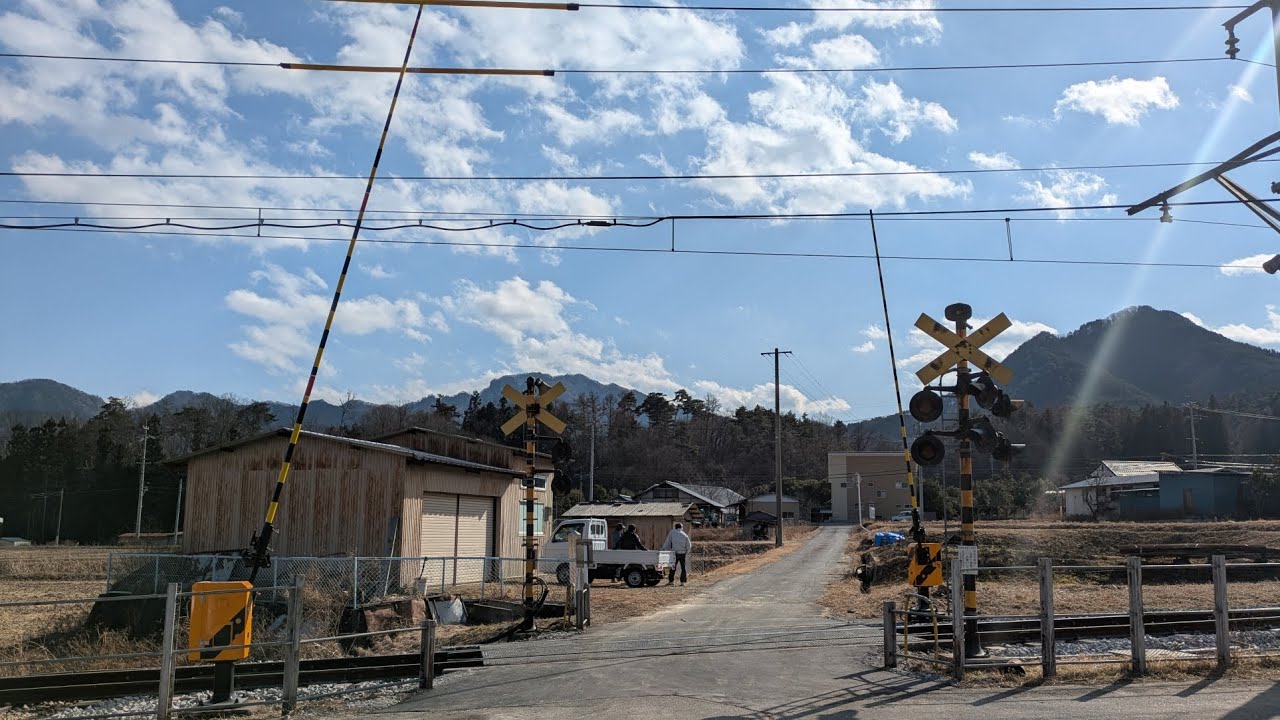 【残った6灯が…】上田電鉄別所線　中曽根農道1号踏切