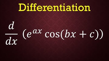 differentiation of e^ax cos (bx + c) #calculus