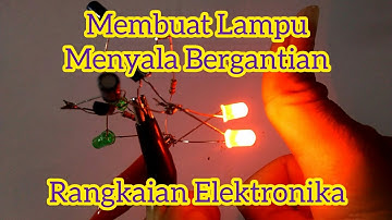 Membuat rangkaian lampu flip flop 4 led sederhana