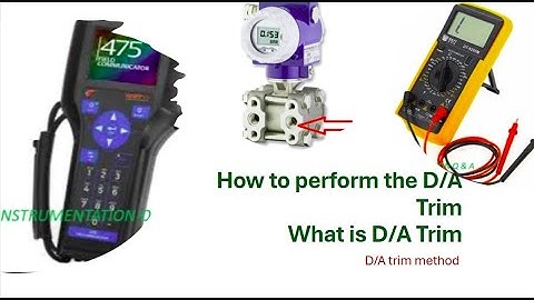 How To perform the Analog output trim in Differential pressure transmitter calibration