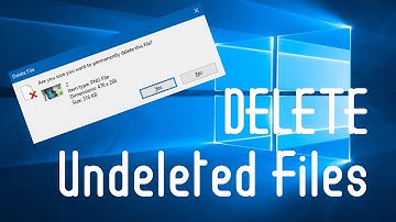 WINDOWS 10: How To Delete UNDELETED Files/Folders From Windows 10/8.1/8/7