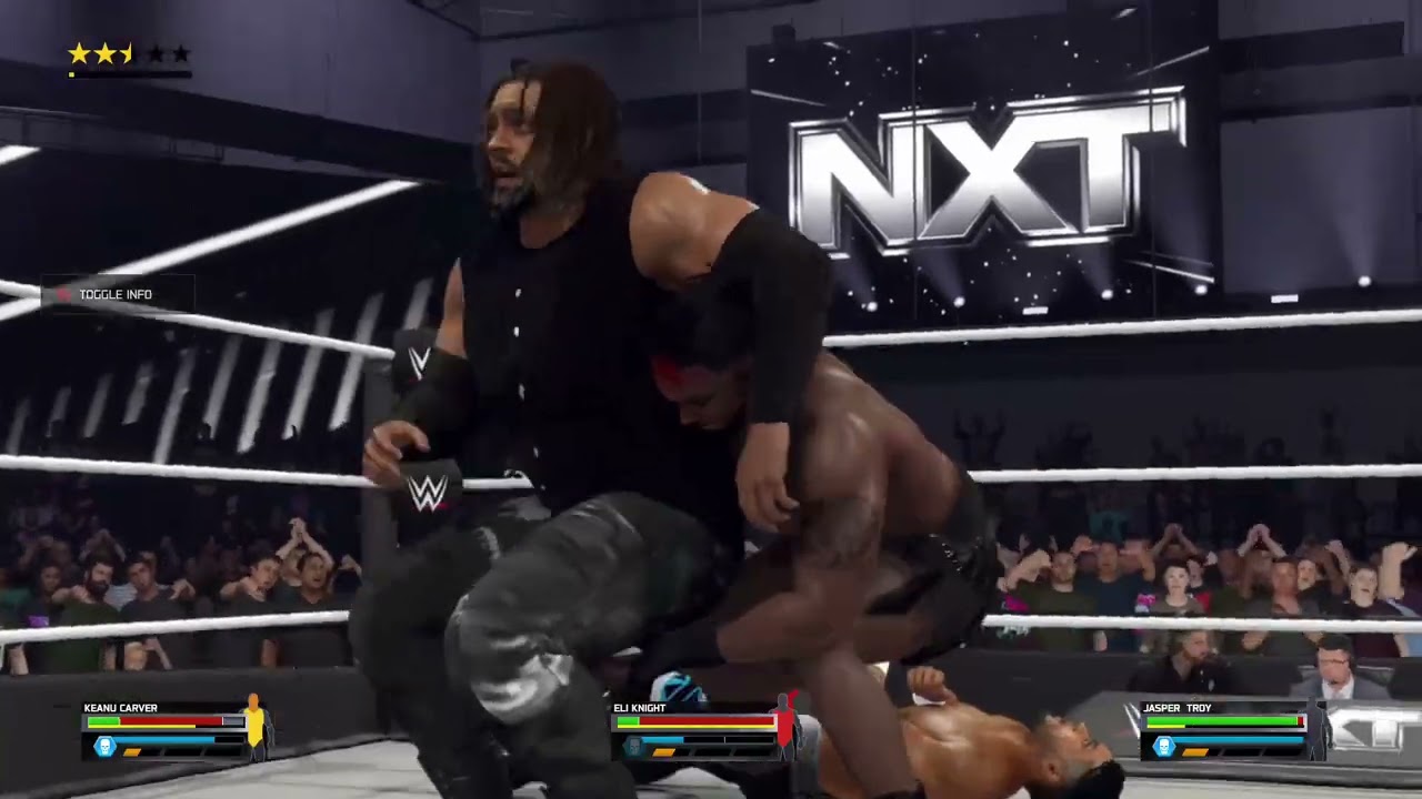 Jasper Troy vs Keanu Carver vs Eli Knight - WWE 2K25 