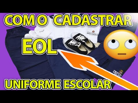 ? UNIFORME ESCOLAR COMO FAZER O CADASTRO DO CÓDIGO EOL ✔ .