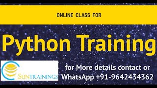 Famous #PythonTraining | Python Course Day 2 | #SunTrainings Wealth