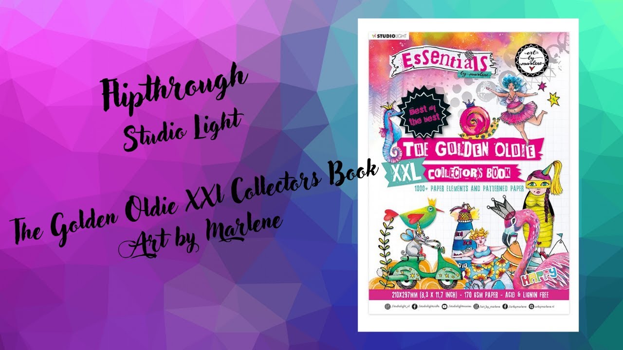 Flipthrough Studiolight The Golden Oldie XXL collectors book Art by Marlene YouTube