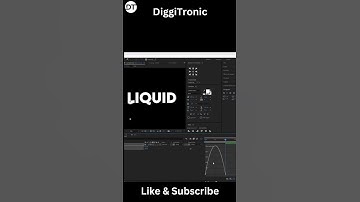 Dripping Liquid Text Animation in After Effects - EASY Tutorial! 🔥  #diggitronic