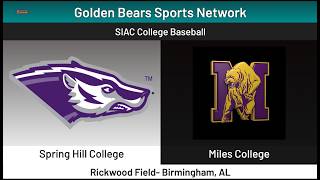 Miles Baseball Highlights: Golden Bears Beat Spring Hill 5-4.