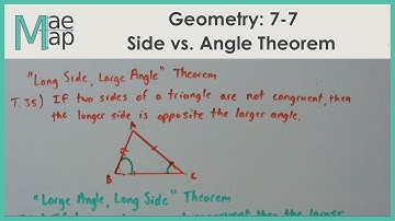 Geometry: 7-7 Long Side, Large Angle Theorem