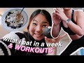 what i eat in a week & my workouts | healthy and easy