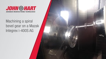 Hercus Pty Ltd machining demo - spiral bevel gear on a Mazak Integrex i-400S AG