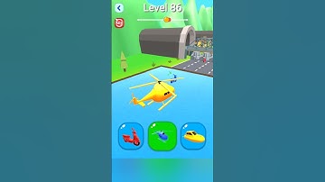 Shape-Shifting 🚗🚁🛥️ | New Hyper Casual Game 🔥| #shorts #short #shapeshifting  #gameplay #shortsfeed