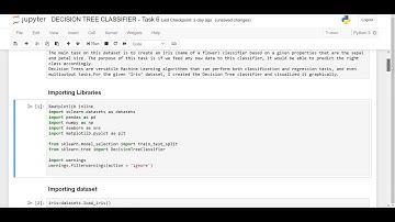 Task 6 - Decision Tree Classifier