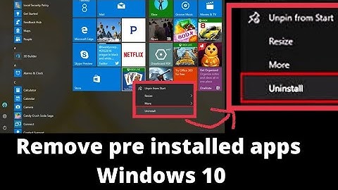 Uninstall pre installed apps in windows 10 || Remove pre installed apps windows 10 || Easy method