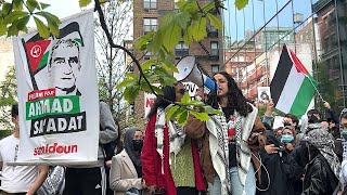 NYU and the New School Gaza solidarity march 1/4 NYU