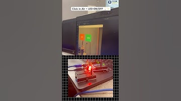 Click in Air → LED ON/OFF 💡✨ #roboarmy #arduinoproject #robotics #opencv