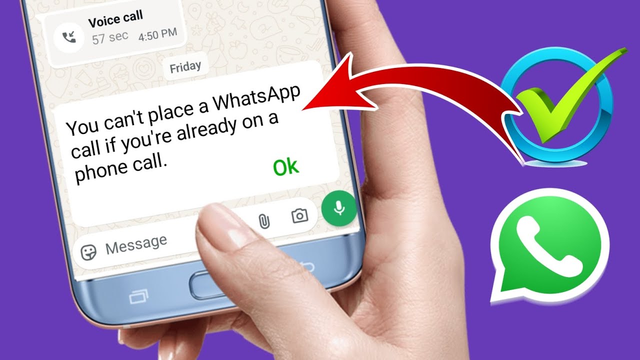 How to Fix You can't place a WhatsApp call if you're already on a phone call