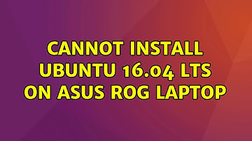 Ubuntu: Cannot install Ubuntu 16.04 LTS on Asus ROG Laptop (2 Solutions!!)