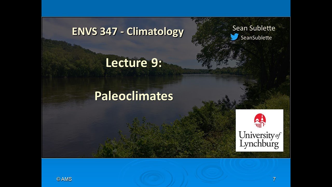 Lecture 09 - Paleoclimates