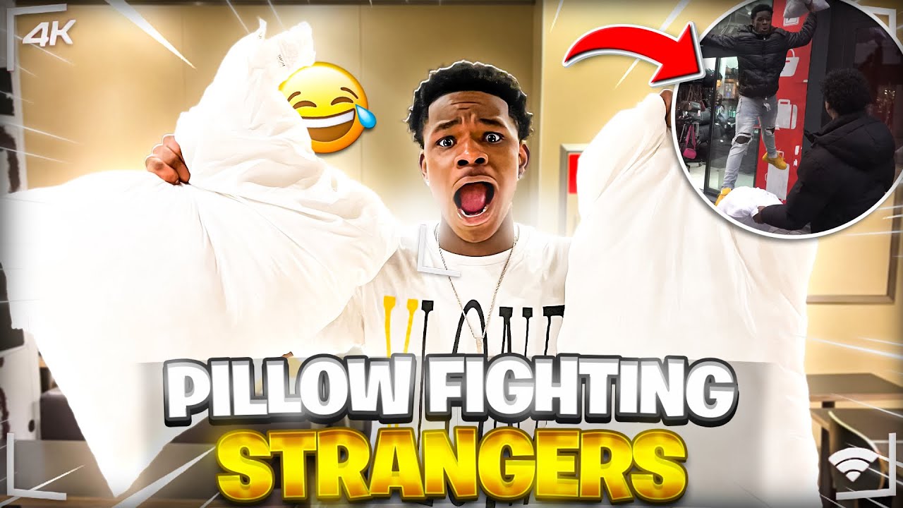 I Brought American Energy to Belgium 🇺🇸🇧🇪| Pillow Fighting Strangers in BELGIUM Gone WILD😭💀
