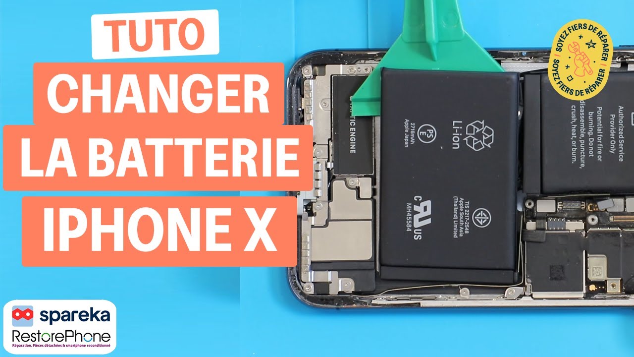 Comment changer la batterie d'un iPhone X - Tuto 