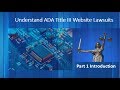 Understand ADA Title III Website Lawsuits Part 1