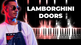 Apache 207 - Lamborghini Doors karaoke instrumental piano cover, lyrics