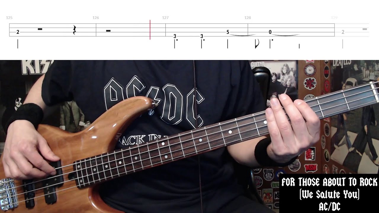 For Those About To Rock (We Salute You) by AC/DC - Bass Cover with Tabs ...