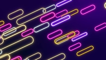 Neon Multi Color Ellipse Background Lights Animation Loop |@ZWorkStudio| Screensaver | Royalty Free.
