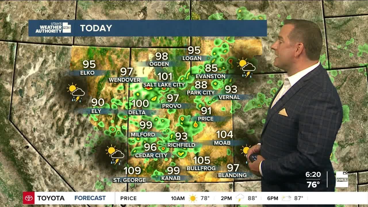 Another hot day Wednesday but widespread thunderstorms possible - YouTube