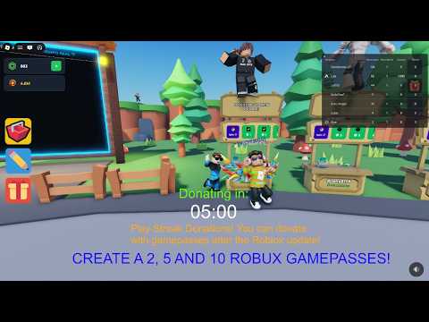 🤑 Donating Robux in STREAK DONATIONS! You can donate with gamepasses HERE!