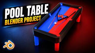 Blender Beginner Project Low Poly Pool Table