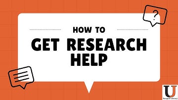 How To: Get Research Help