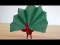 Origami peacock by John Montroll
