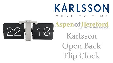 karlsson Open Back Flip Clock - Aspen of Hereford