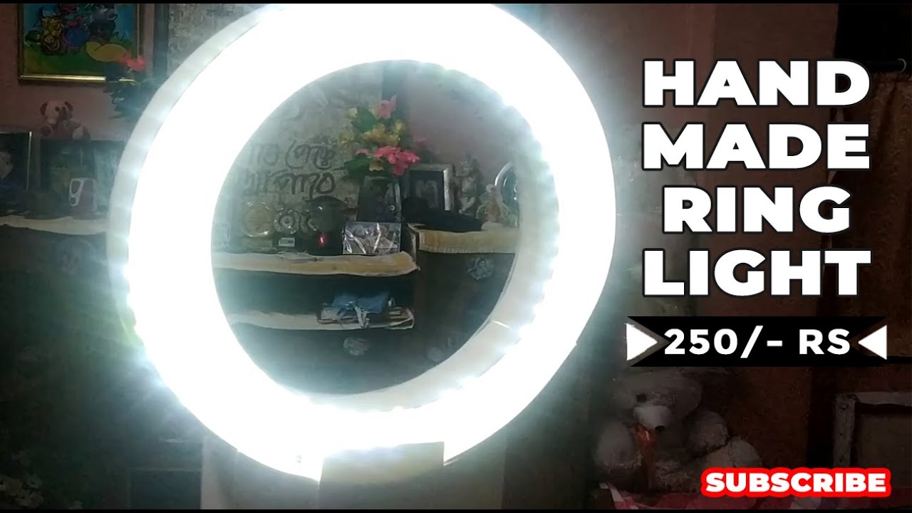 HAND MADE Ring Light DIY Ring Light from mountboard and LED Strip at
