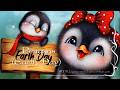 Penguins (Earth Day) - SpeedPaint by Laguna 2026 | How to draw cute cartoon penguins
