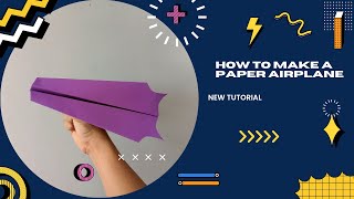 How to make a easy glider paper airplane
